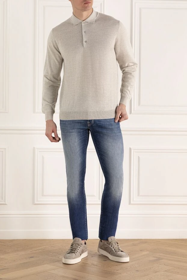 Jacob Cohen man blue cotton jeans for men купить с ценами и фото 169860 - photo 2