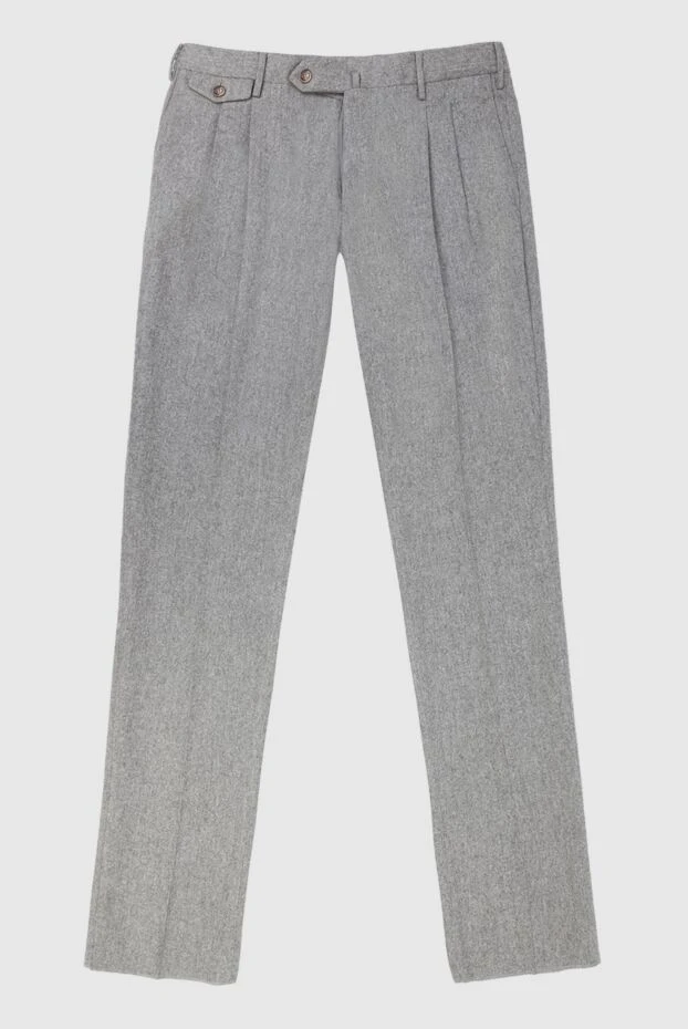 PT01 (Pantaloni Torino) man men's gray fleece trousers купить с ценами и фото 169880 - photo 1