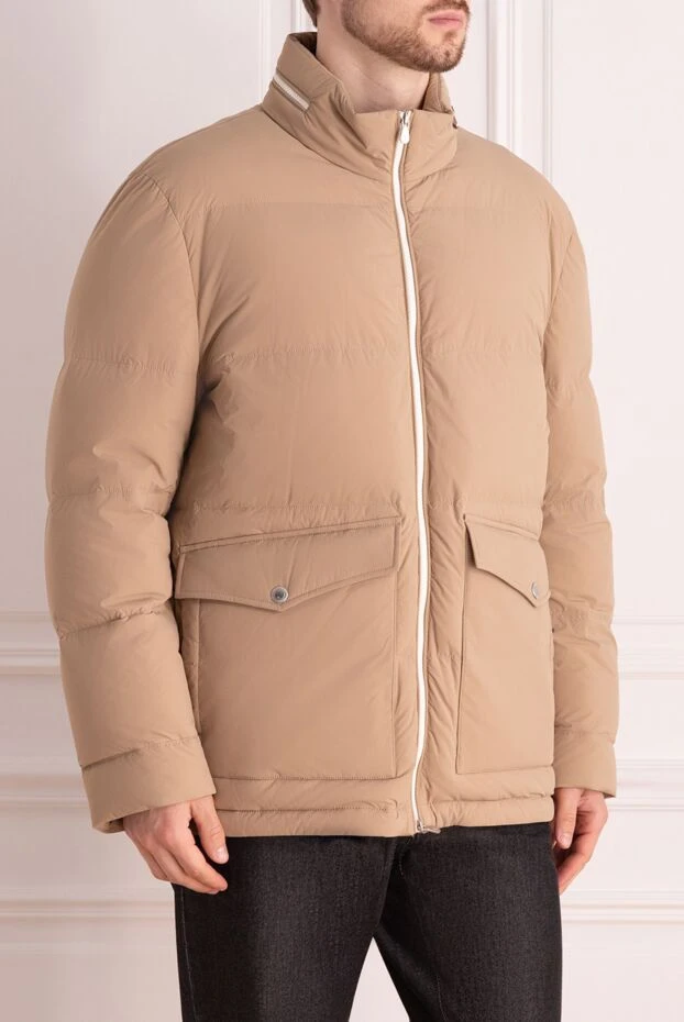 Brunello Cucinelli men's down jacket made of acrylic beige 169897 - photo 3