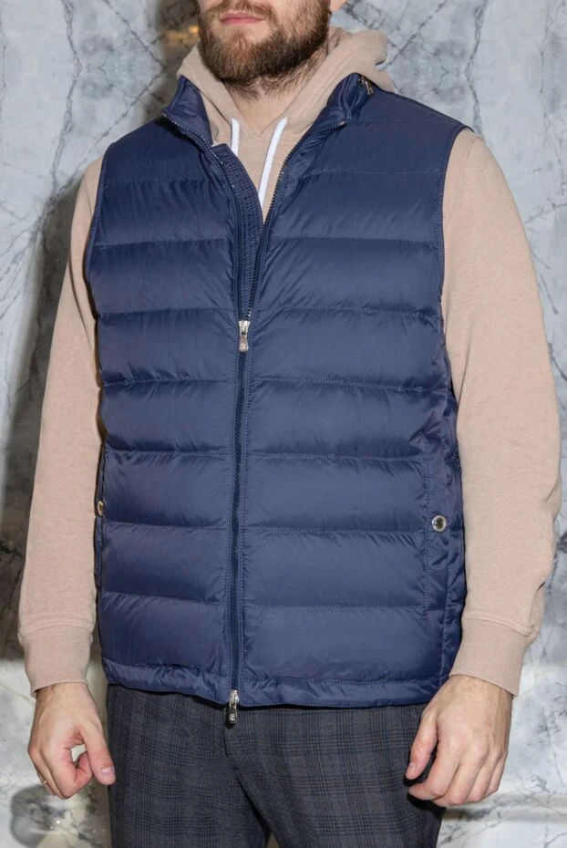 Nylon vest blue for men - photo 2