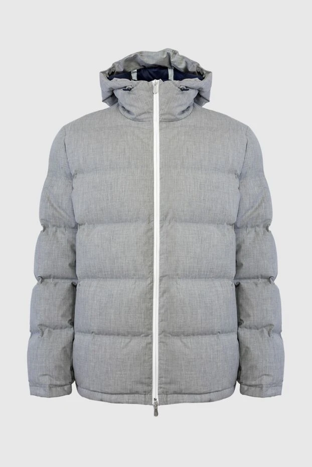 Down jacket for men made of cotton gray - photo 1