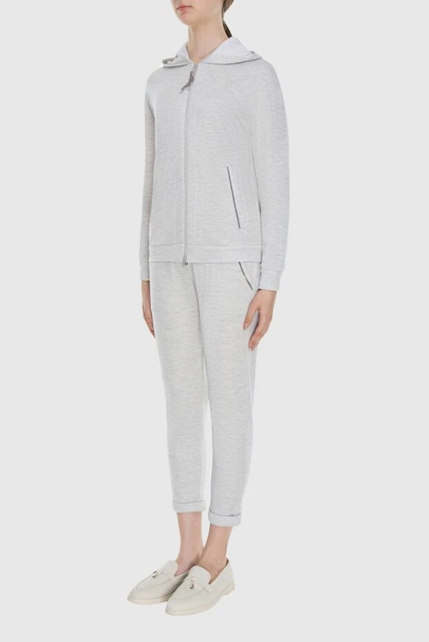 Brunello Cucinelli шорты из хлопка черные женские 169916 - фото 3