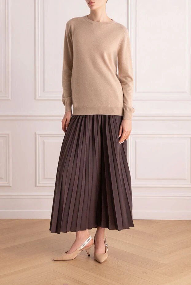 Brunello Cucinelli basic cashmere blend crew neck jumper 169926 - photo 2