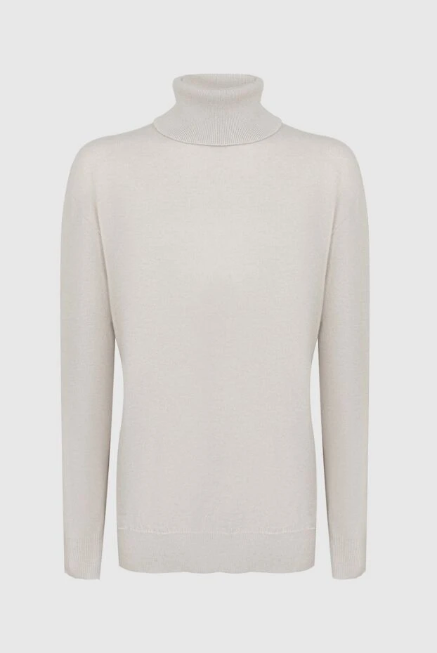 Гольф светло-бежевого цвета с эластичными краями - фото 1