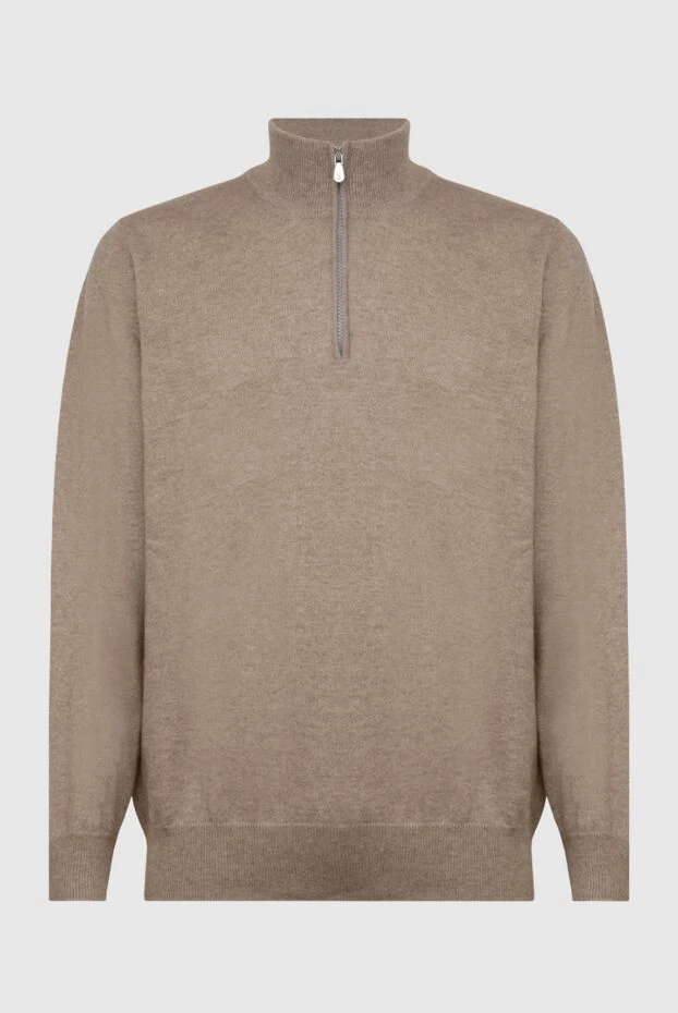 Cashmere trench coat beige for men