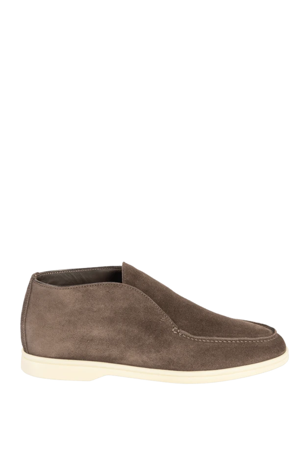 Cesare di Napoli man brown suede loafers for men купить с ценами и фото 169946 - photo 1