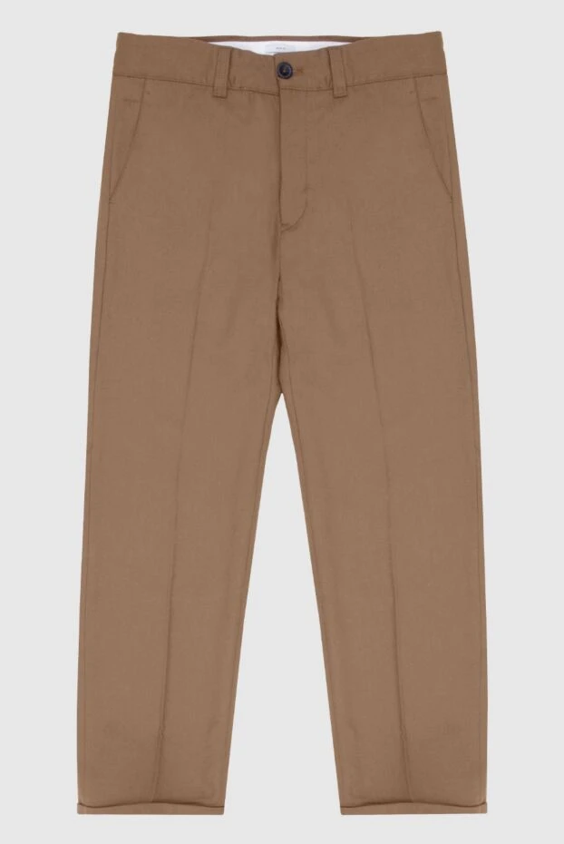 PT01 (Pantaloni Torino) man men's brown fleece trousers купить с ценами и фото 169975 - photo 1