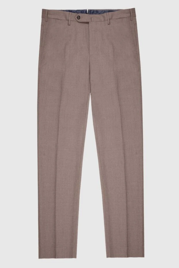 PT01 (Pantaloni Torino) man men's beige fleece trousers купить с ценами и фото 169979 - photo 1