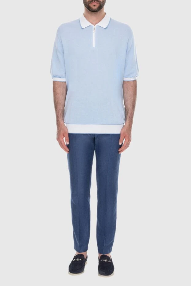 Stefano Ricci брюки синие мужские 170013 - фото 2