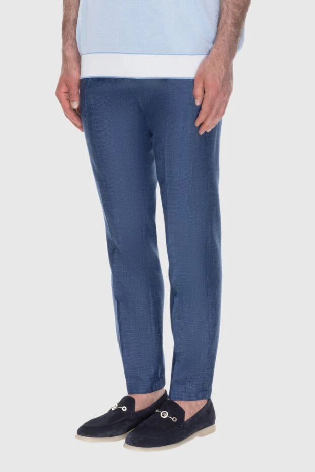 Stefano Ricci брюки синие мужские 170013 - фото 3