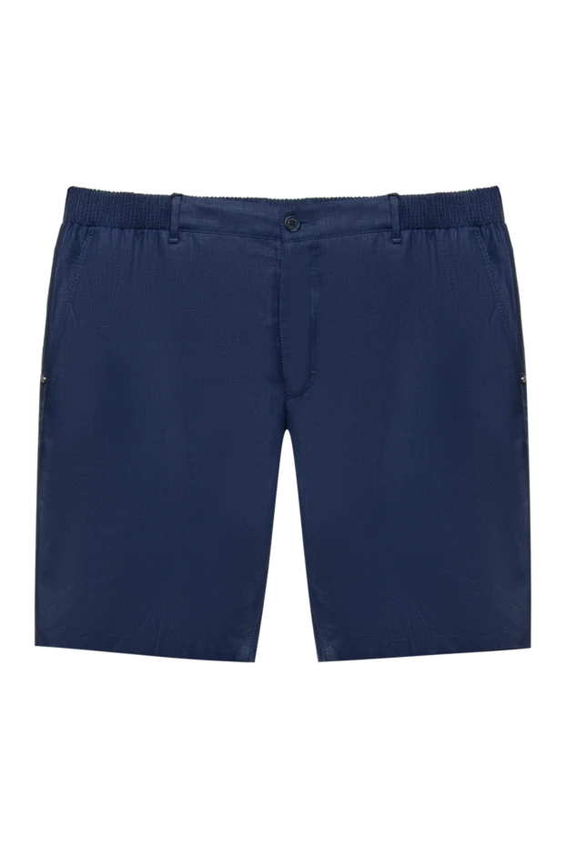 Шорты из натурального льна с классической застежкой - фото 1