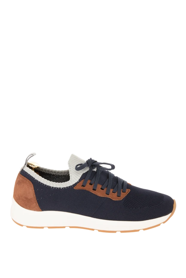 Andrea Ventura man sneakers in suede textile blue for men купить с ценами и фото 170053 - photo 1