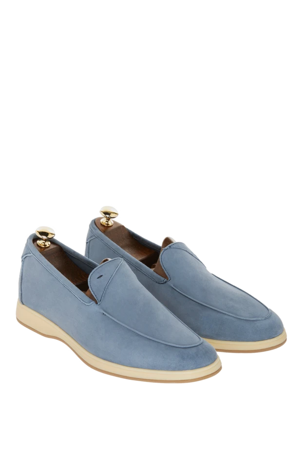 Andrea Ventura purple textile loafers for men 170060 - photo 3