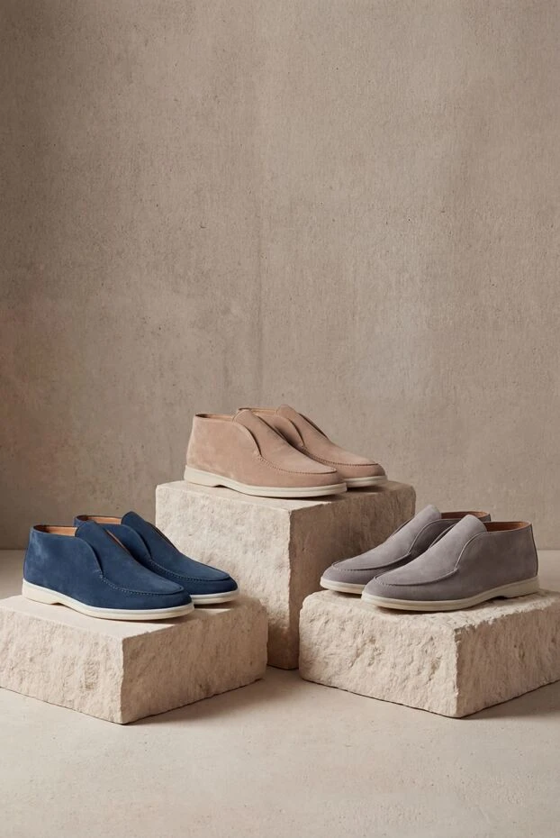 Loro Piana ерлерге арналған баусыз көк түсті күдері лоферлері
170070 - фото 2