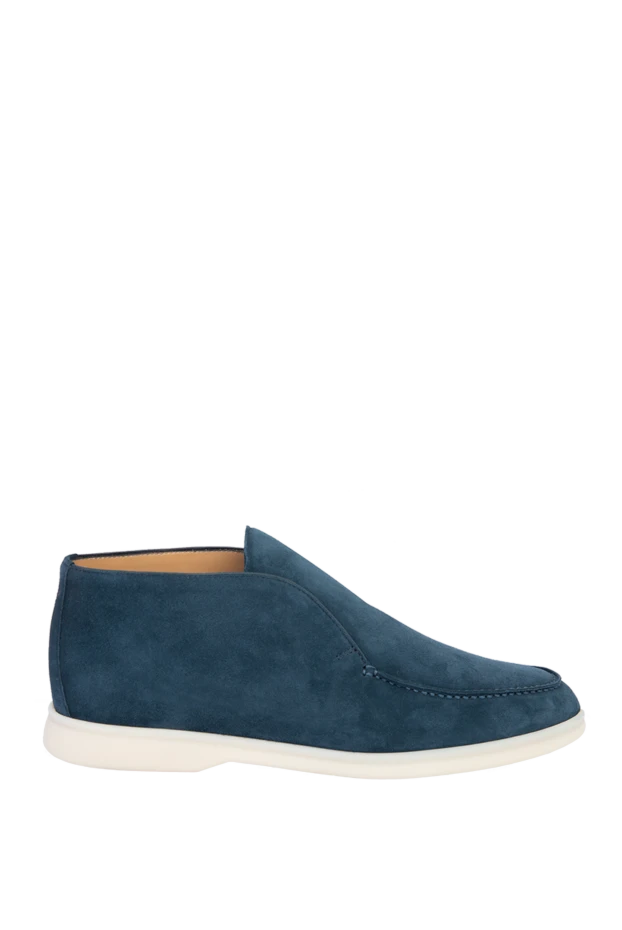 Loro Piana man blue suede loafers for men купить с ценами и фото 170070 - photo 1