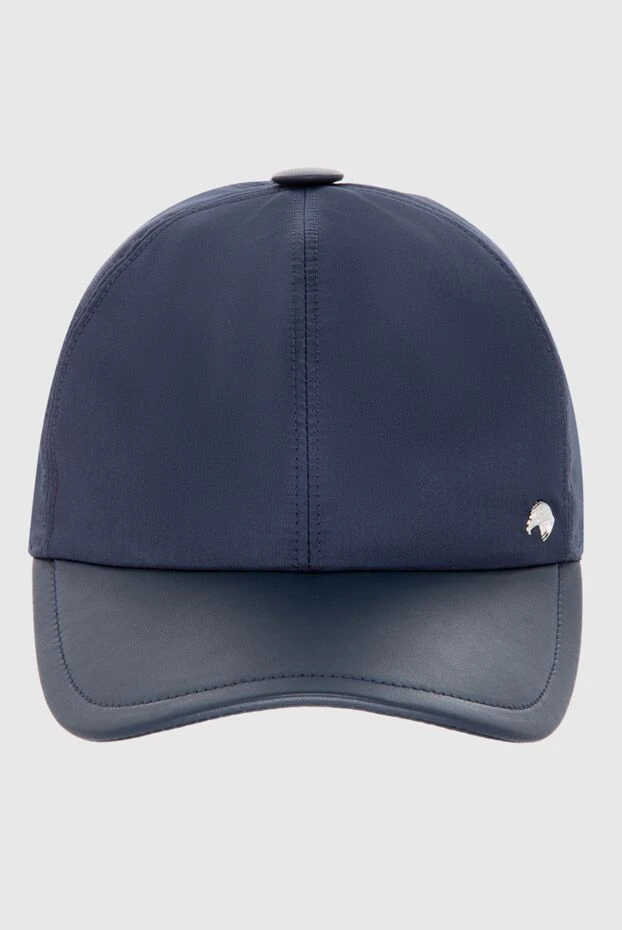 Ерлерге арналған көк былғары және жібек шапан - фото 1