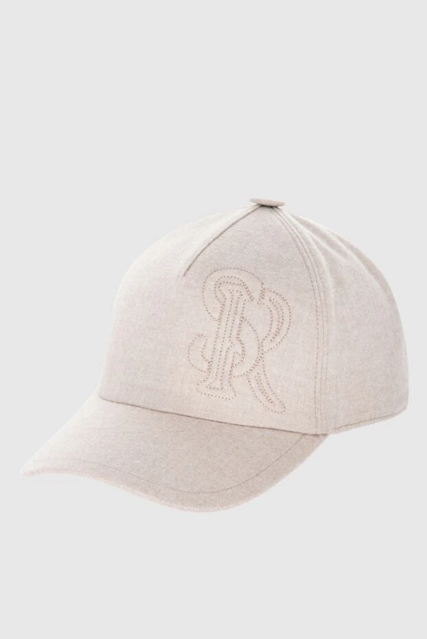 Stefano Ricci ерлерге арналған бежевый жүннен және кашемирден жасалған қалпақ 170089 - фото 3