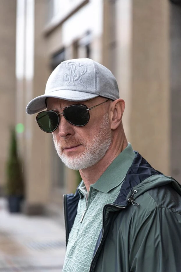 Кепка из шерсти и кашемира серая мужская - фото 2