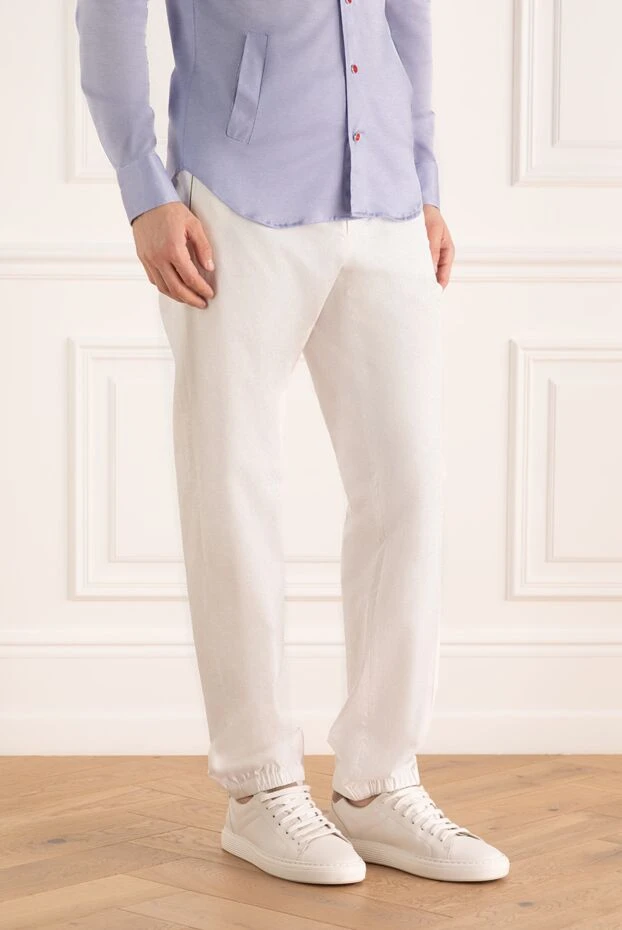 Stefano Ricci брюки белые мужские 170120 - фото 3