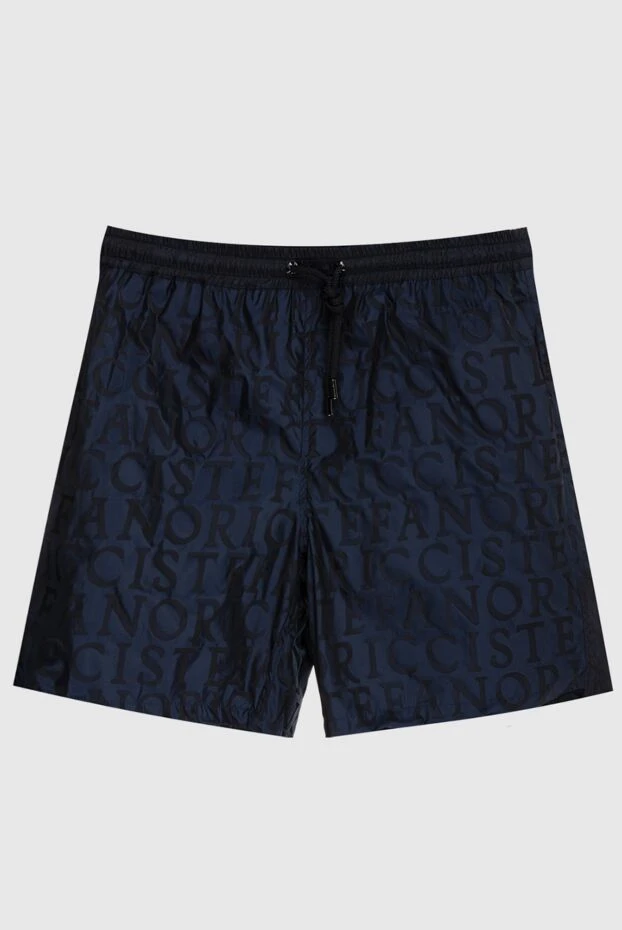 Blue polyester beach shorts for men - photo 1