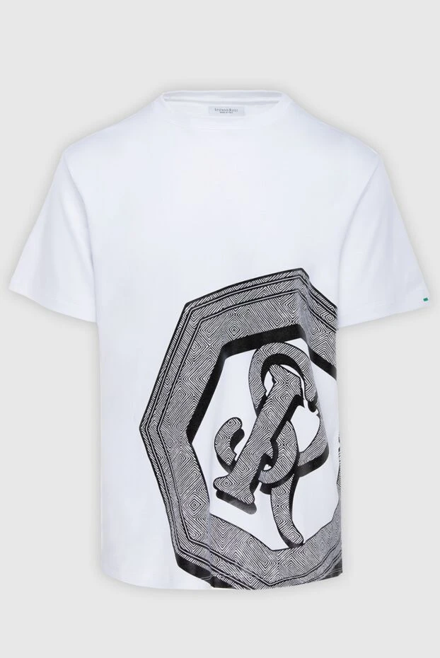 Stefano Ricci футболка из хлопка белая мужская 170129 - фото 1