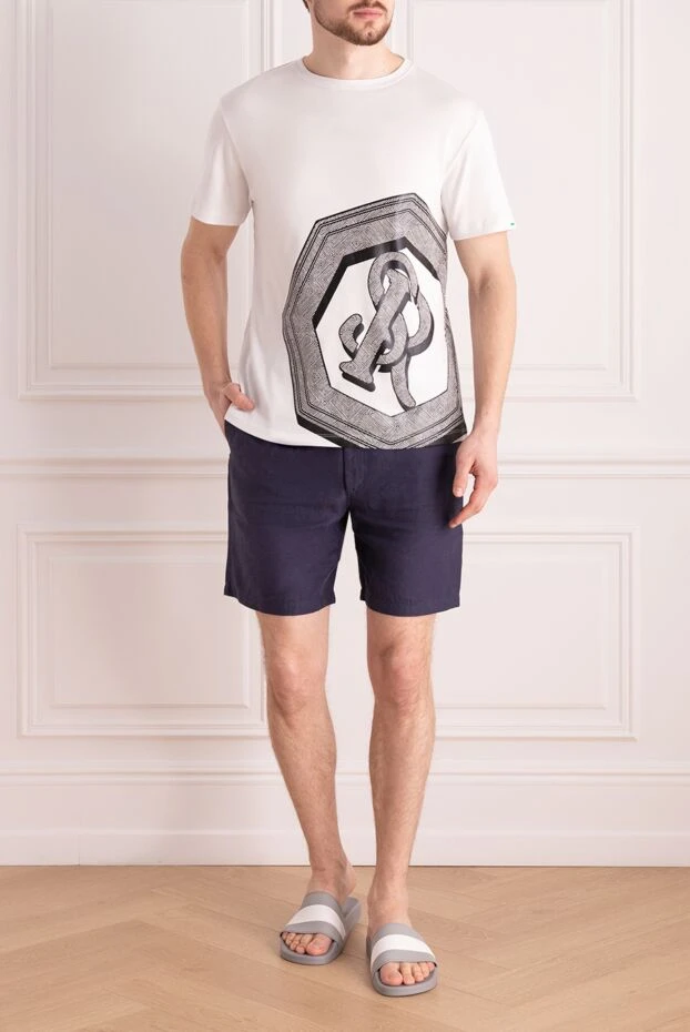 Stefano Ricci футболка из хлопка белая мужская 170129 - фото 2