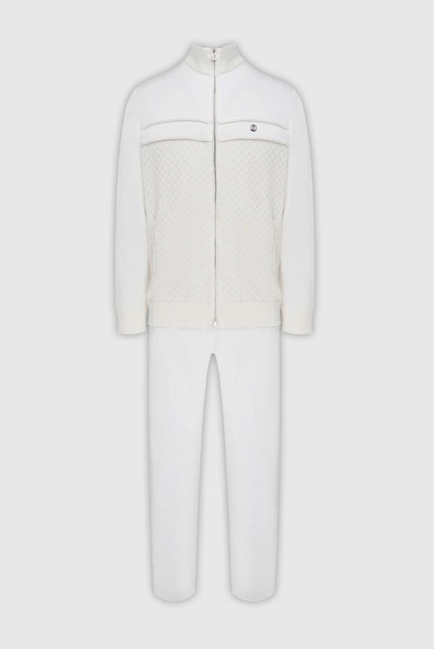 Stefano Ricci костюм спортивный мужской из хлопка, шелка и полиамида бежевый 170165 - фото 1