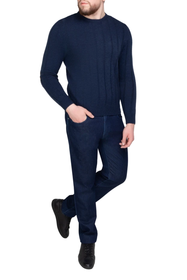 Scissor Scriptor man cotton and polyester jeans blue for men купить с ценами и фото 170170 - photo 2