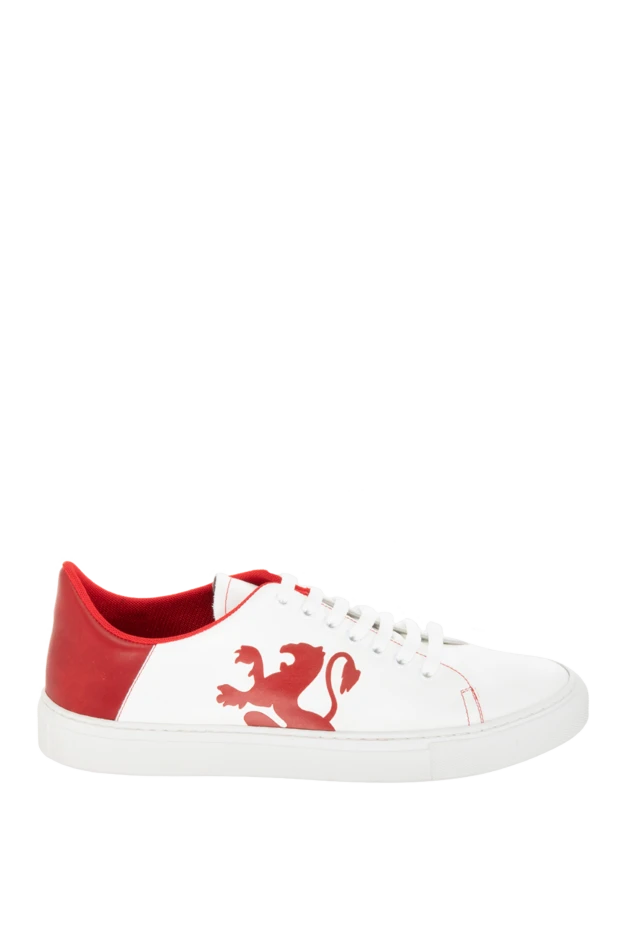 Zilli man white leather sneakers for men купить с ценами и фото 170174 - photo 1