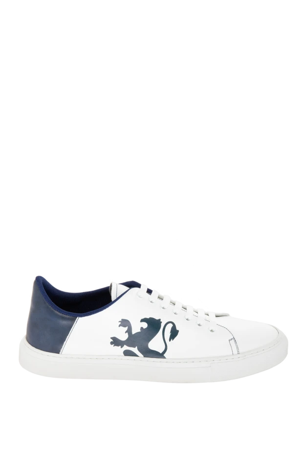 Zilli man white leather sneakers for men купить с ценами и фото 170175 - photo 1