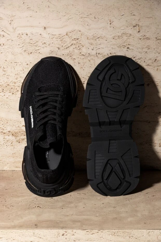 Dolce & Gabbana airmaster sneakers in black knit with molded sole and logo on the side
 170176 - photo 2