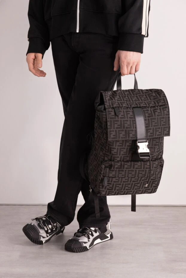 Fendi man polyester and cotton backpack black for men купить с ценами и фото 170185 - photo 2