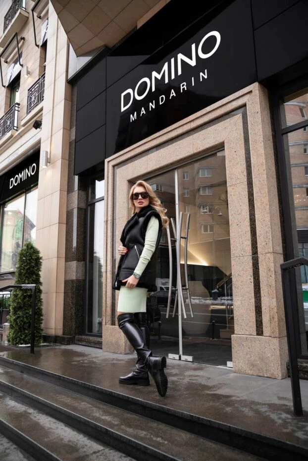 Gianvito Rossi сапоги женские высокие кожаные с массивной подошвой черные 170201 - фото 3