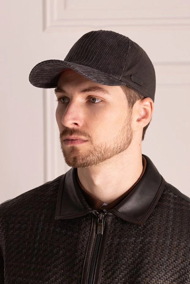 Loro Piana man brown cashmere cap for men купить с ценами и фото 170206 - photo 2