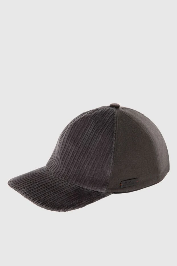 Loro Piana two-textured cashmere cap ribbed at the front brown for men 170206 - photo 3