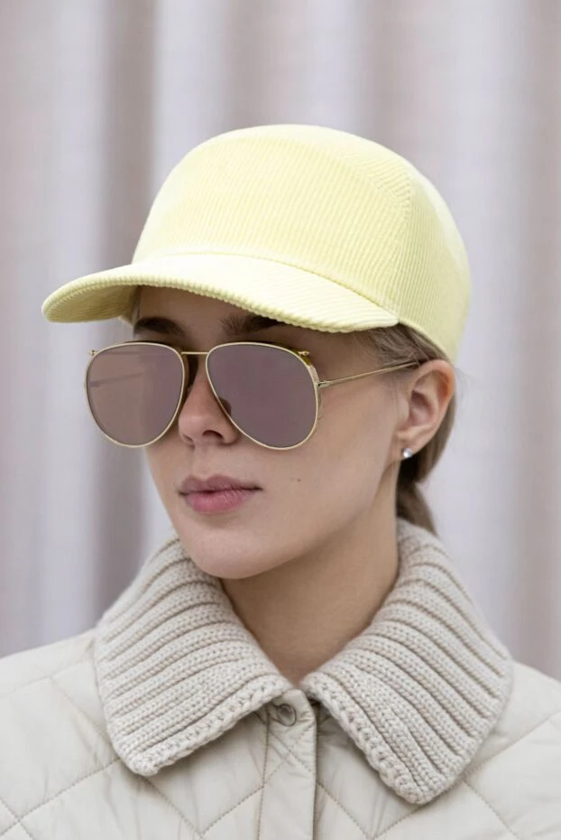 Әйелдерге арналған сары мақта қалпақ - фото 2