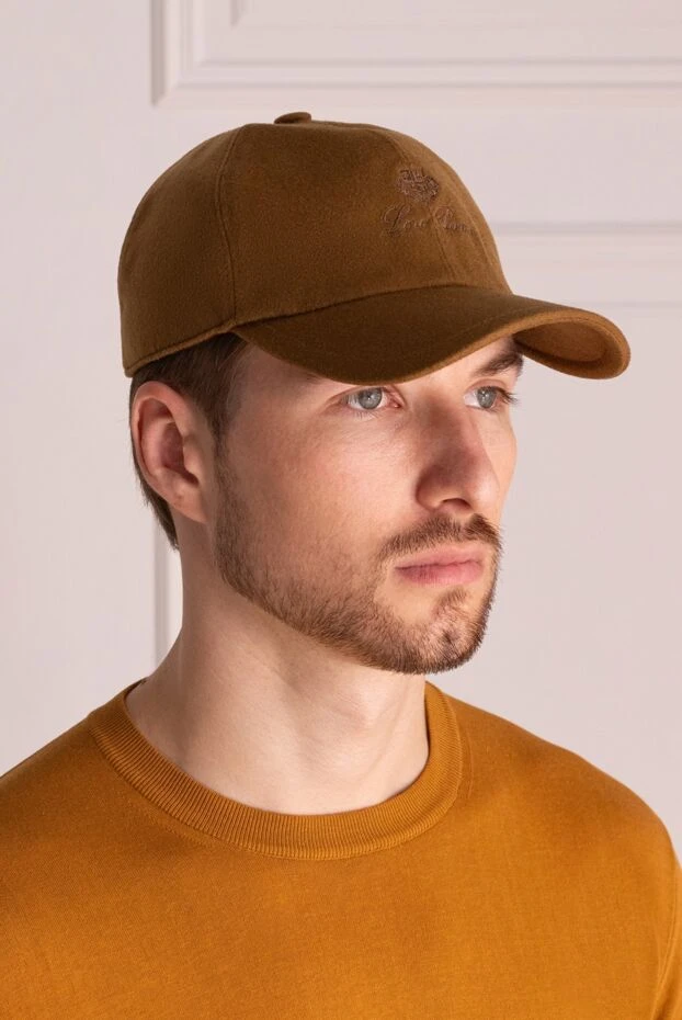 Loro Piana man yellow cashmere cap for men купить с ценами и фото 170209 - photo 2