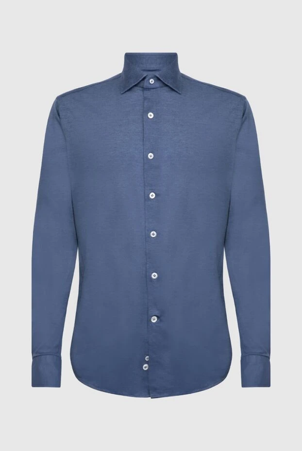 Alessandro Gherardi man blue cotton shirt for men купить с ценами и фото 170238 - photo 1