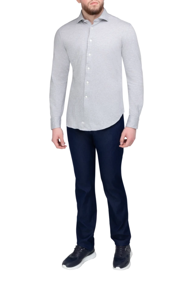 Alessandro Gherardi man gray cotton shirt for men купить с ценами и фото 170240 - photo 2