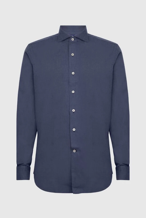 Alessandro Gherardi man blue cotton shirt for men купить с ценами и фото 170243 - photo 1