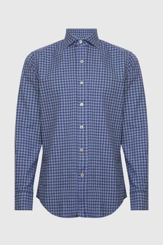 Alessandro Gherardi man blue cotton shirt for men купить с ценами и фото 170245 - photo 1