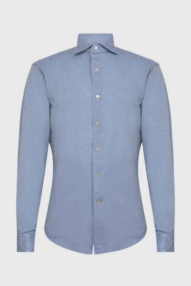 Alessandro Gherardi man blue cotton shirt for men купить с ценами и фото 170250 - photo 1