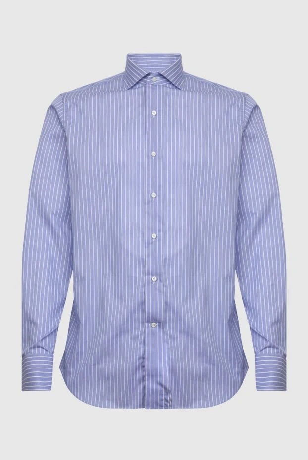 Alessandro Gherardi man blue cotton shirt for men купить с ценами и фото 170251 - photo 1