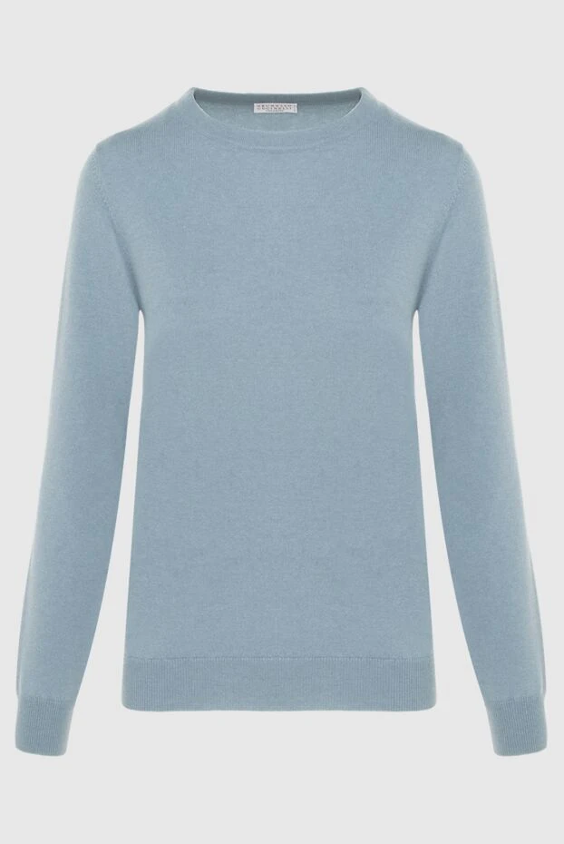 Blue cashmere jumper for women - photo 1