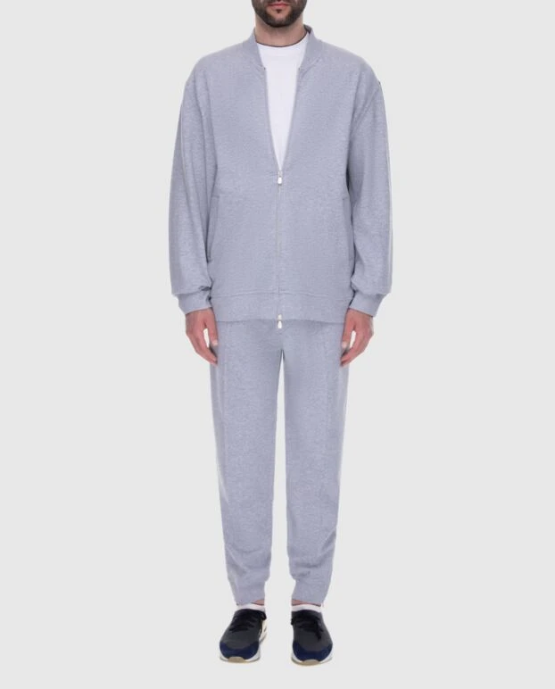 Brunello Cucinelli жұмсақ трикотаждан жасалған ашық сұр спорт костюмі
 170323 - фото 2
