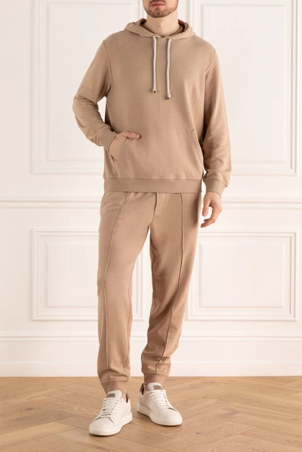 Brunello Cucinelli beige suit with hood and kangaroo pocket 170324 - photo 3