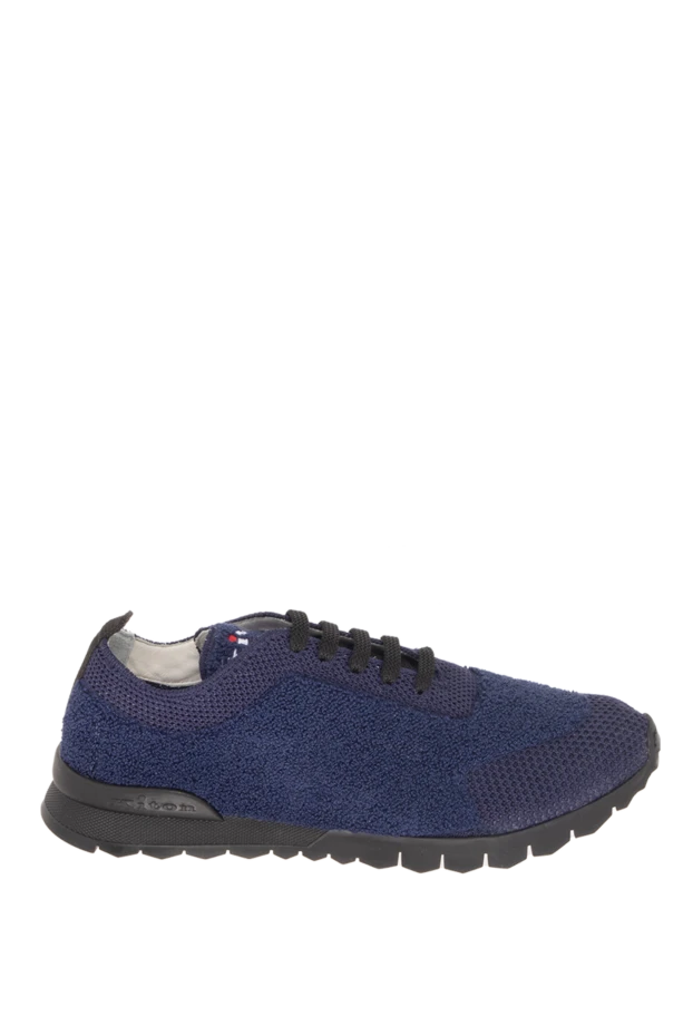 Kiton man blue wool sneakers for men купить с ценами и фото 170365 - photo 1