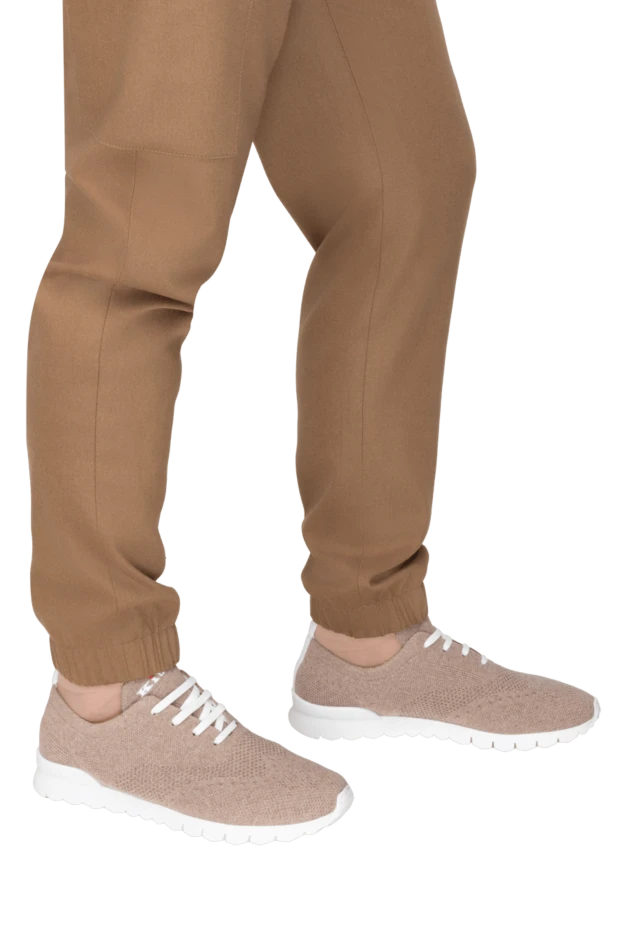 Kiton man beige cashmere sneakers for men купить с ценами и фото 170369 - photo 2