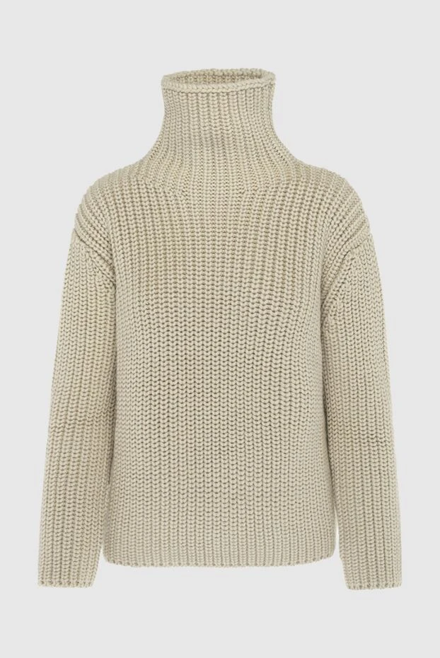 Ermanno Scervino woman beige wool jumper for women купить с ценами и фото 170395 - photo 1