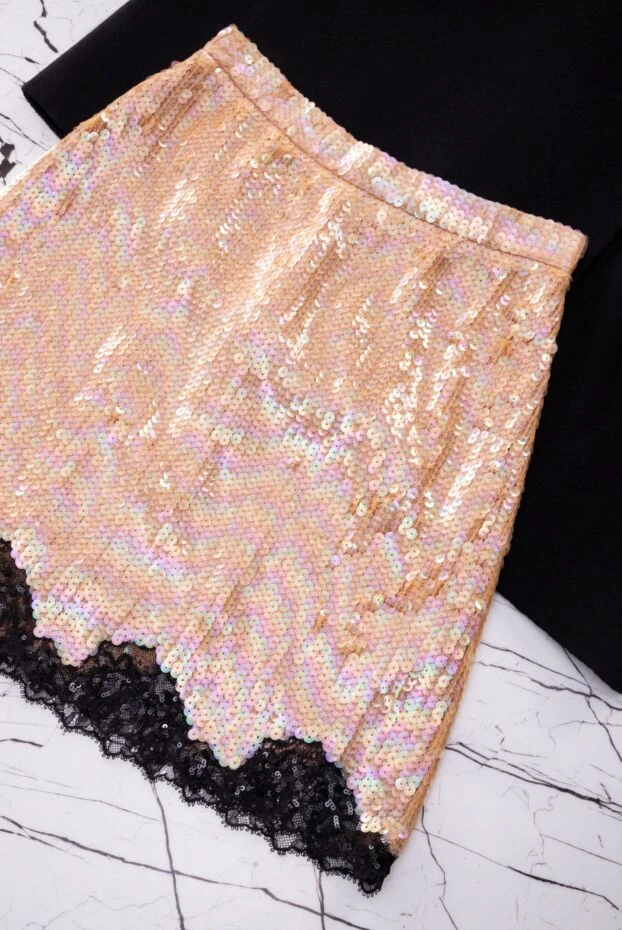 Ermanno Scervino костюм с юбкой из полиэстера бежевый женский костюм с юбкой 170398 - фото 2